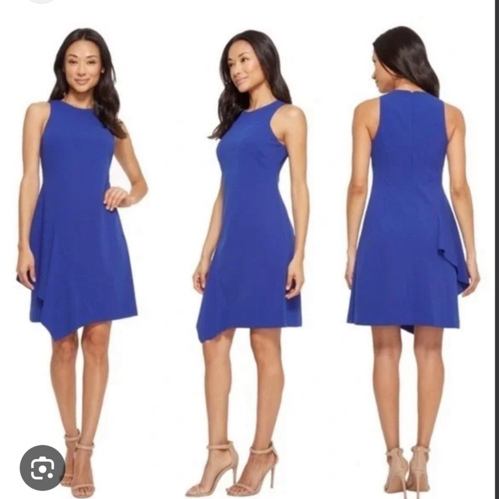 Vince Camuto Blue sleeve dress Sz 2